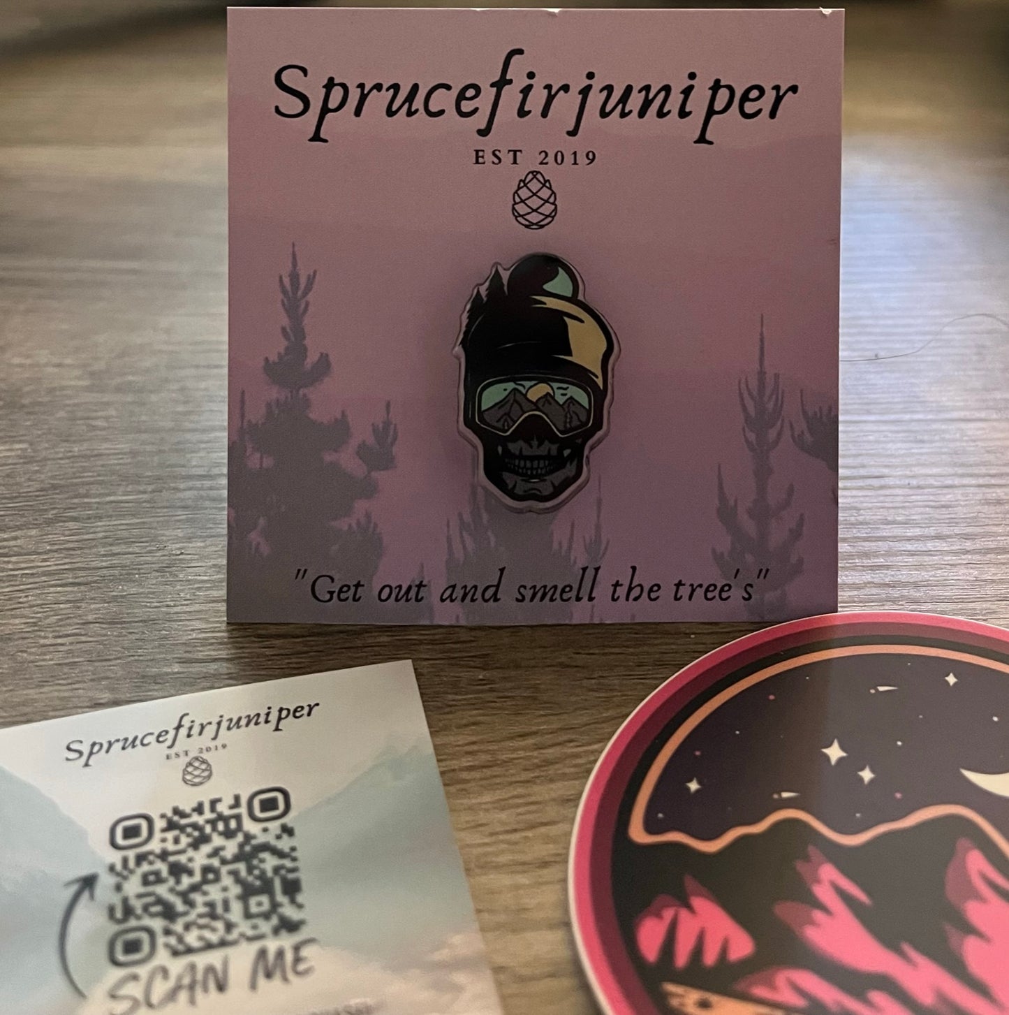 Mountain Skull Pins